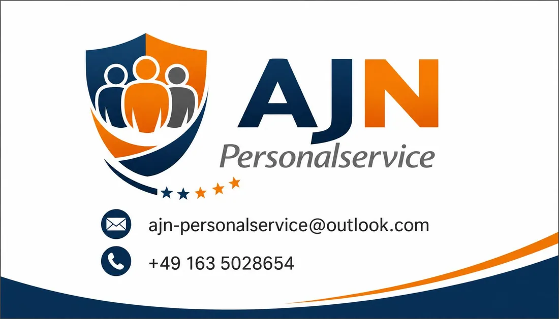 AJN Personalservice Kontaktkarte